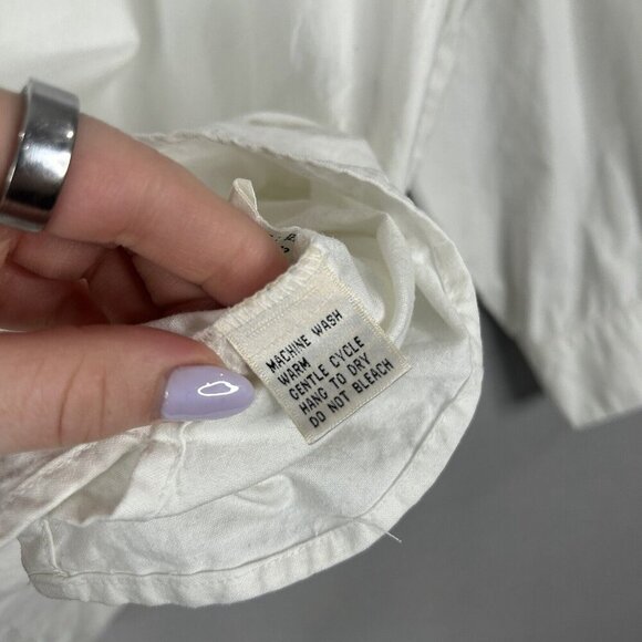 Vintage Jennifer Blair Womens Top 22W White Cow Embroidery Shirt Ranch Country - Picture 6 of 13